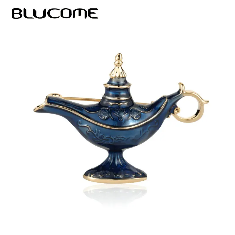 Мужской/женский значок на воротник Blucome сине фиолетовая эмалированная Шпилька