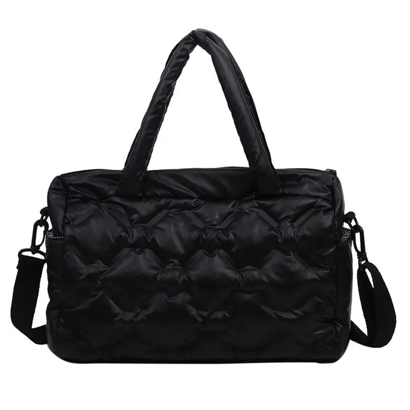 

Luxury High Capacity Space Down Bag Fall and Winter Shoulder Crossbody Fashion Trend Lightweight Cotton Handbags