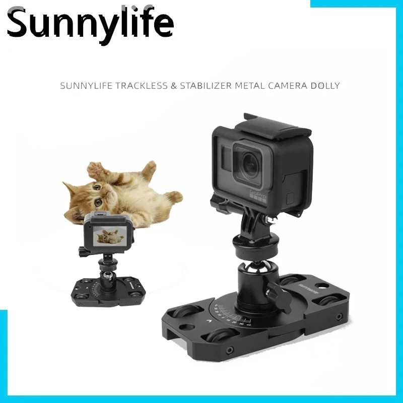 

Stabilizer Trackless Camera Dolly Metal Bracket for Gopro/OSMO Action/ OSMO Pocket/Insta360 Sports Camera Accessories
