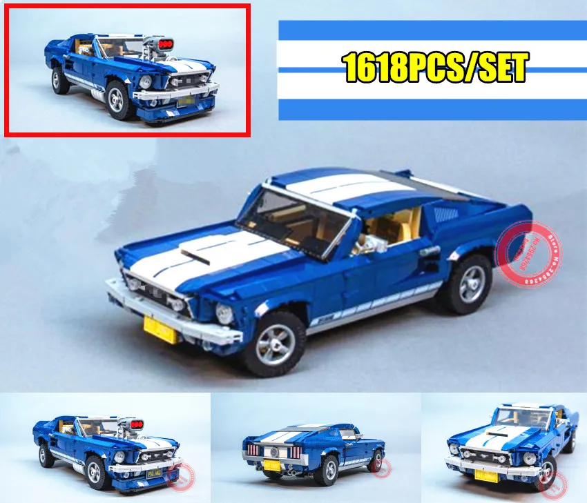 Создатель эксперт Ford Mustang fit technic набор строительных блоков Кирпичи собранные DIY игрушки подарки на день рождения