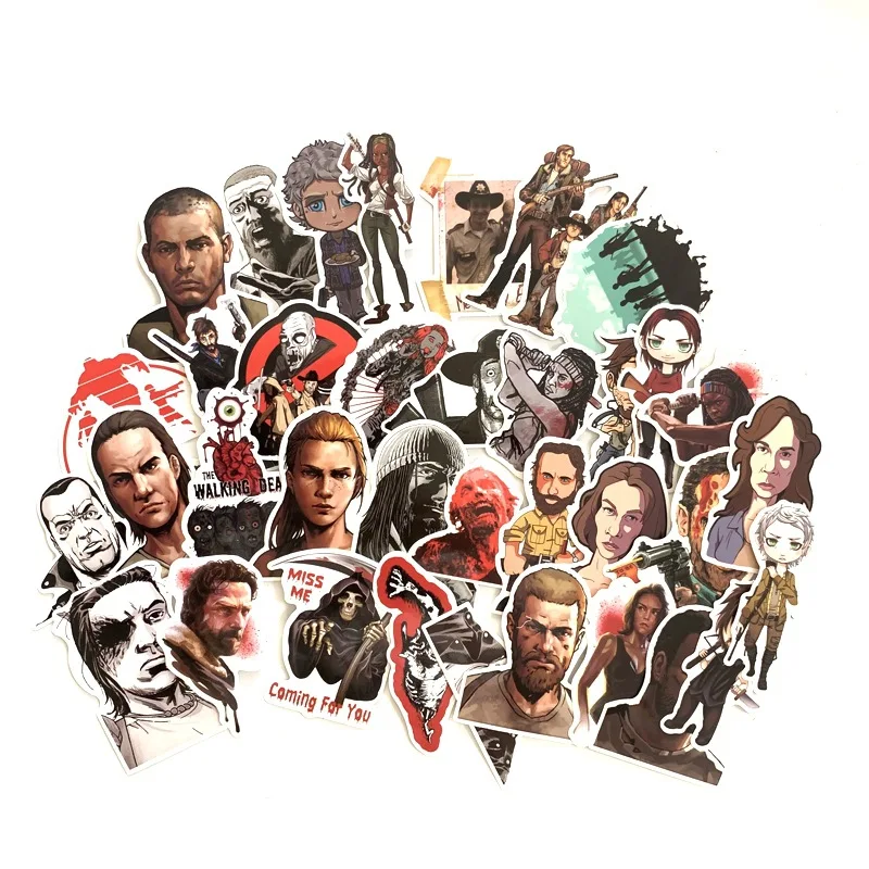 50 шт. Ходячие мертвецы персонажи фильма косплей наклейки из аниме Скрапбукинг diy