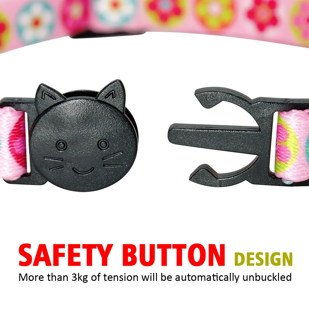 Quick Release кошка ID воротник персонализированные нейлон сепаратистских Детская