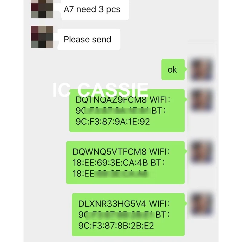 IC CASSIE для SN серийный номер iPad mini 1 2 3 4 Air Pro Wi-Fi Bluetooth разблокировка icloud | Мобильные