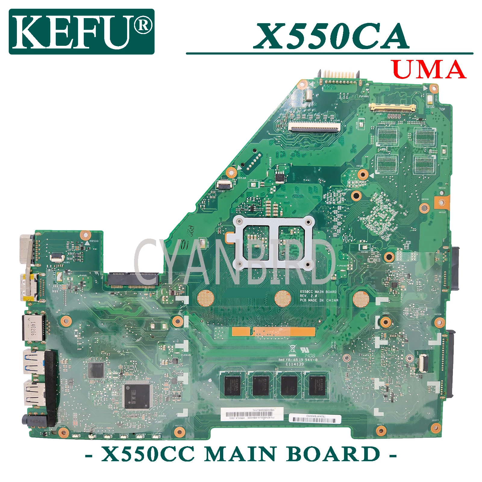 KEFU X550CC    ASUS X550CA X550CL X550C  4GB-RAM I5-3317U