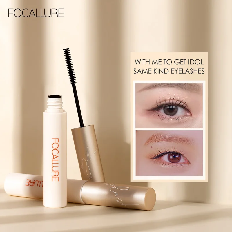 

FOCALLURE Mascara Waterproof Never Cross 3mm Micro Brush Curling Natural Lengthening Eye Lash Fiber-filled Mascara