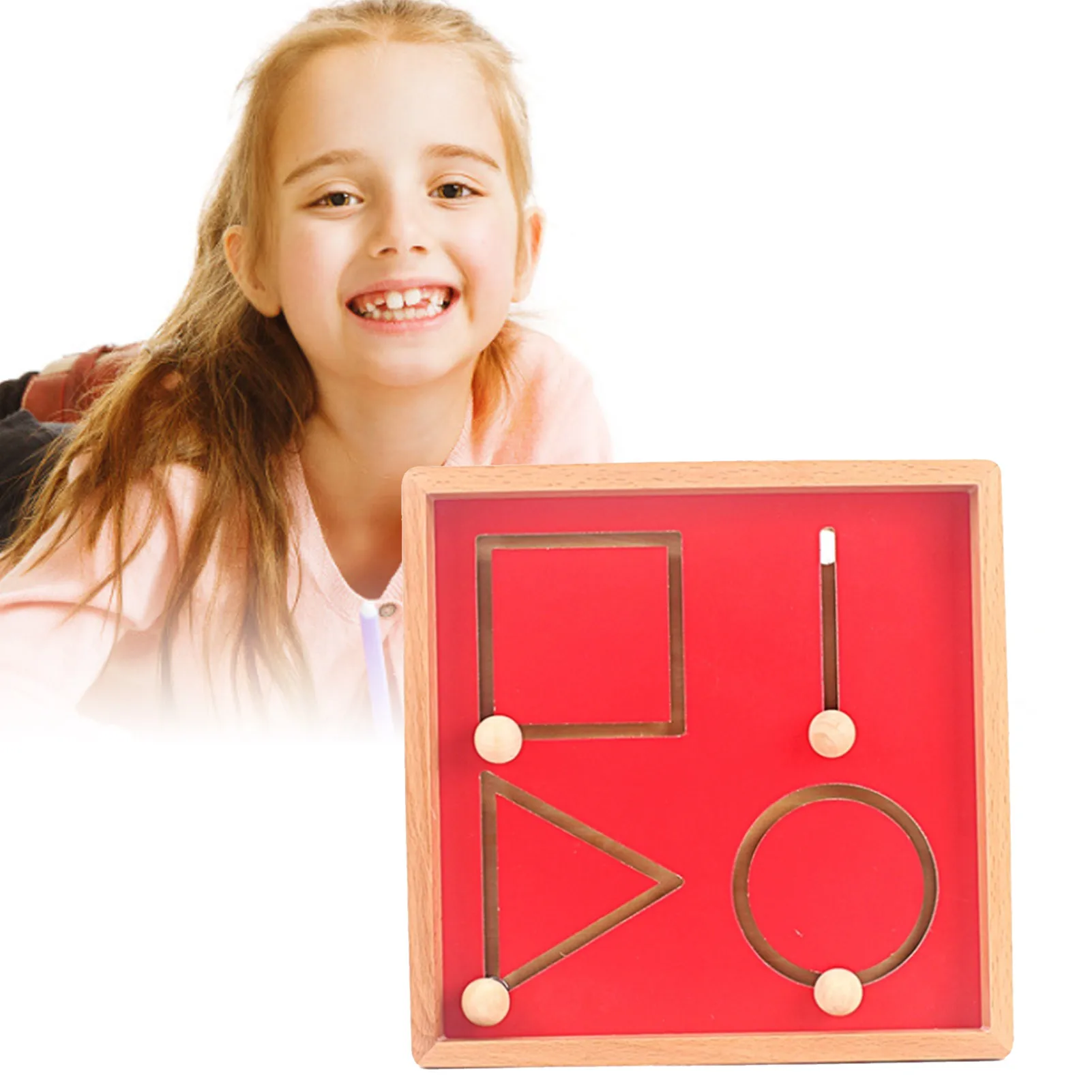 

Montessori Teaching Aids Wooden Pen Walking Game Early Childhood Education Educational Children Learning Shape Line Drawing Toy