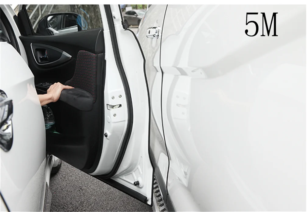 5 m door side seal anti-collision car protection stickers decoration for Volkswagen vw Tuhuan 1.4T Touareg2 New Beetle Passat B6 |