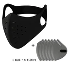 Велосипедная маска с фильтром и активированным углем PM2.5, защита от загрязнения, Спортивная Пылезащитная маска для езды на велосипеде