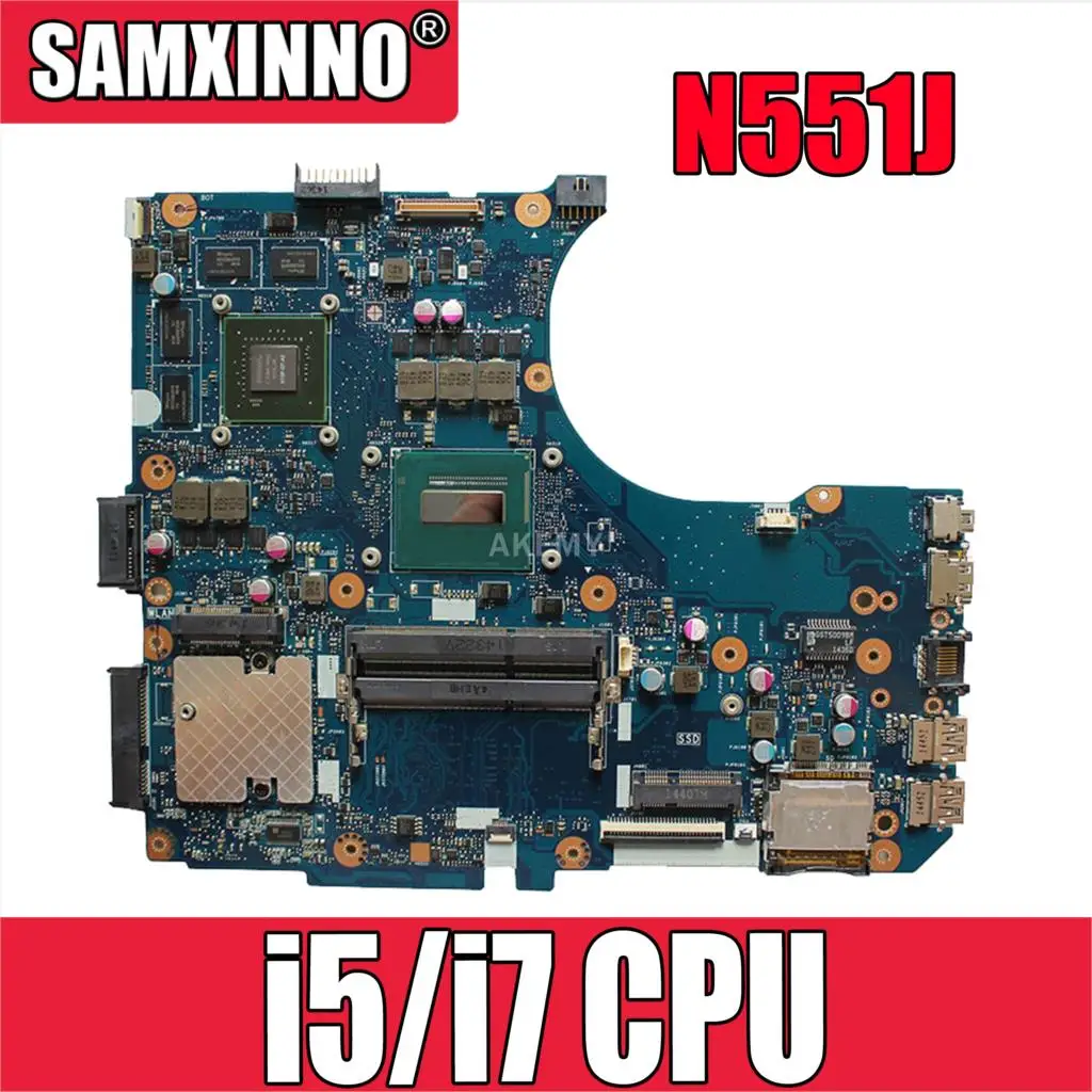 Материнская плата для ноутбука For Asus N551J G551J G551JW G551JB G551JM G551JK G551JQ материнская