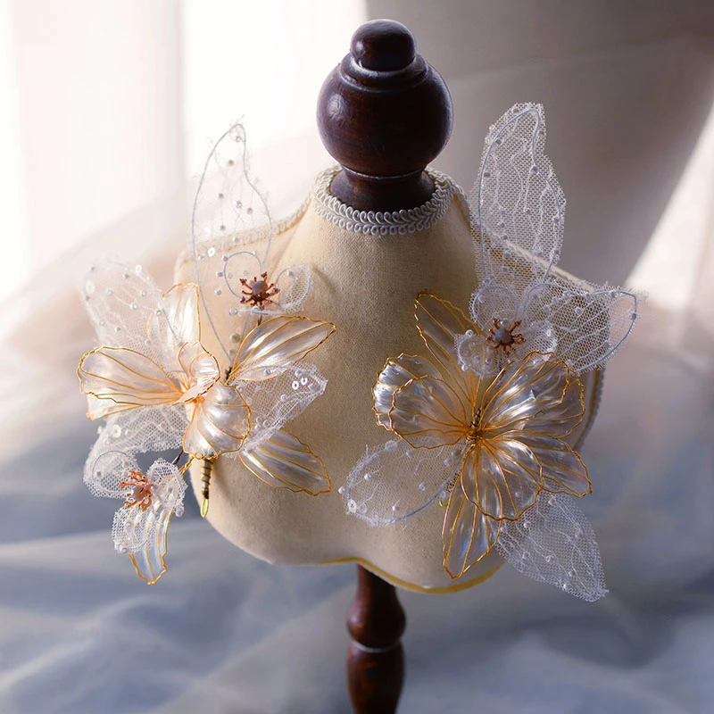 

Украшение для волос женское, с жемчужными бусинами, 2 шт.