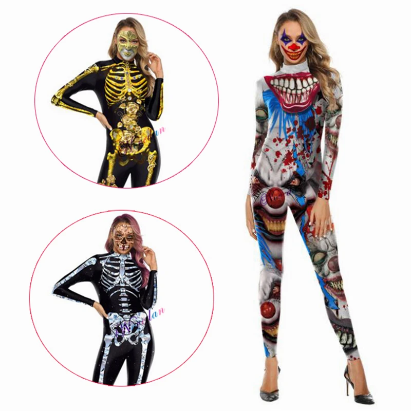 Костюмы на Хэллоуин убийца клоуна для женщин женский костюм Джокера косплея