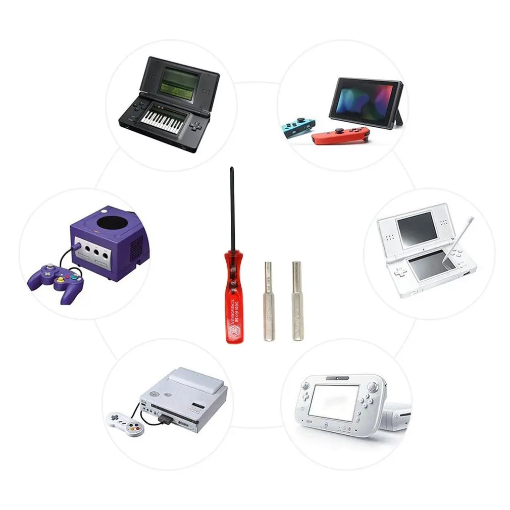 

3.8mm 4.5mm Tri-wing Security Bit Screwdriver For Nintend For NES For SNES For N64 For Game Boy For SEGA Set