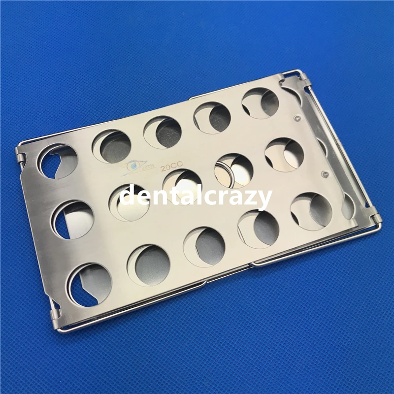 20cc and 50cc Foldable autoclavable syringe racks display |