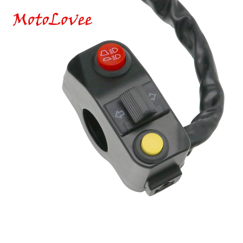 MotoLovee Универсальный мотоциклетный многофункциональный переключатель сигнала