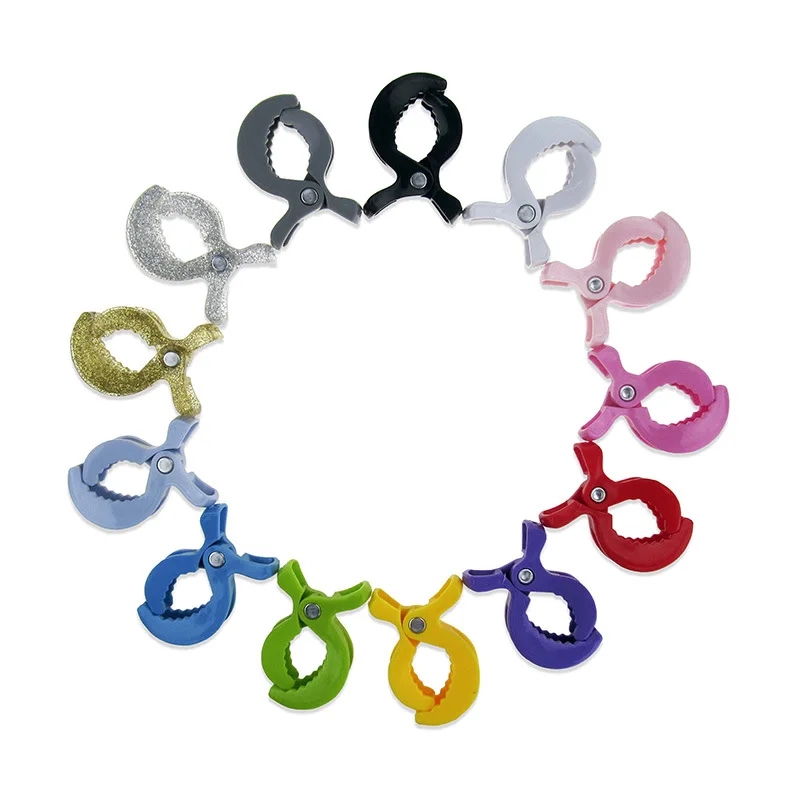 

Baby Pushchair Toys Clip Pram Stroller Peg To Hook Cover Blanket Mosquito Net Clips Plastic Colorful Car Seat Accessories