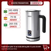 hibrew 4 in 1 milk frother frothing foamer fully automatic milk warmer coldhot latte cappuccino chocolate protein powder m3