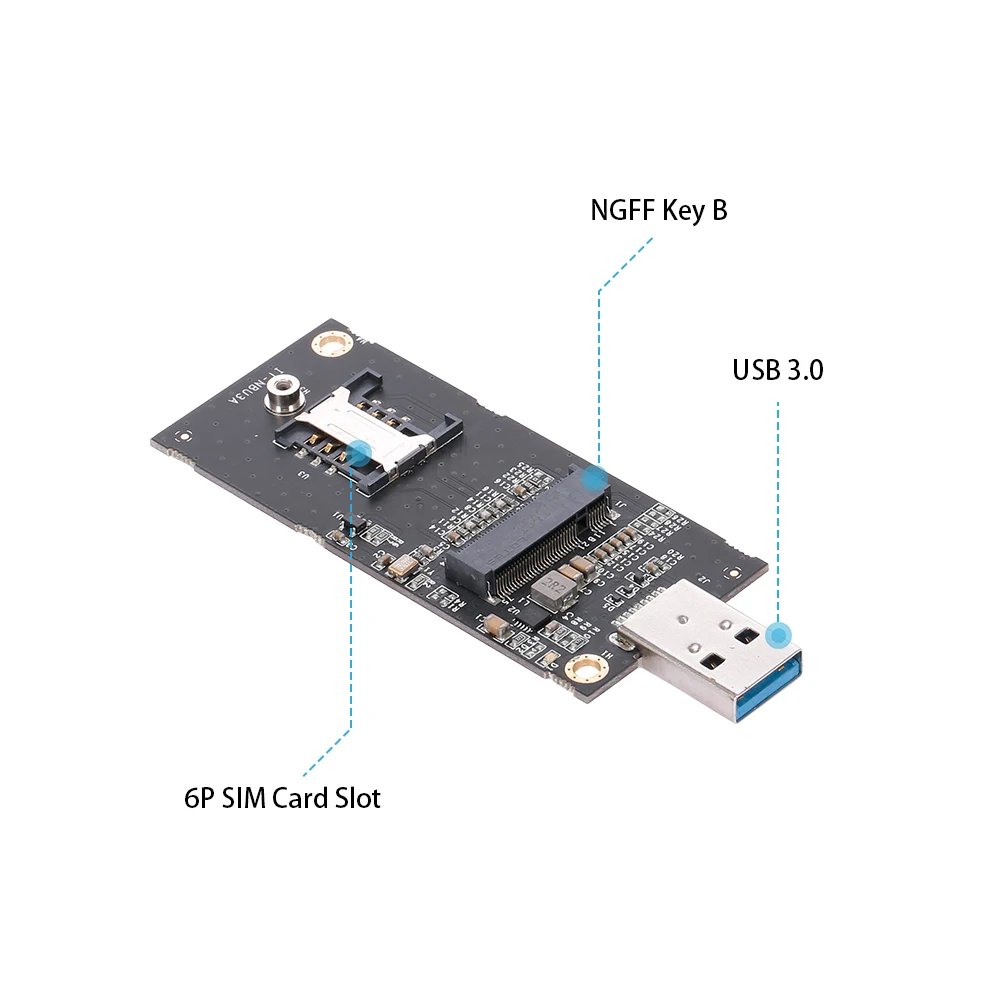 NGFF M.2 B к USB 3 0 адаптер конвертер плата карты Настольный ПК добавить на карту с