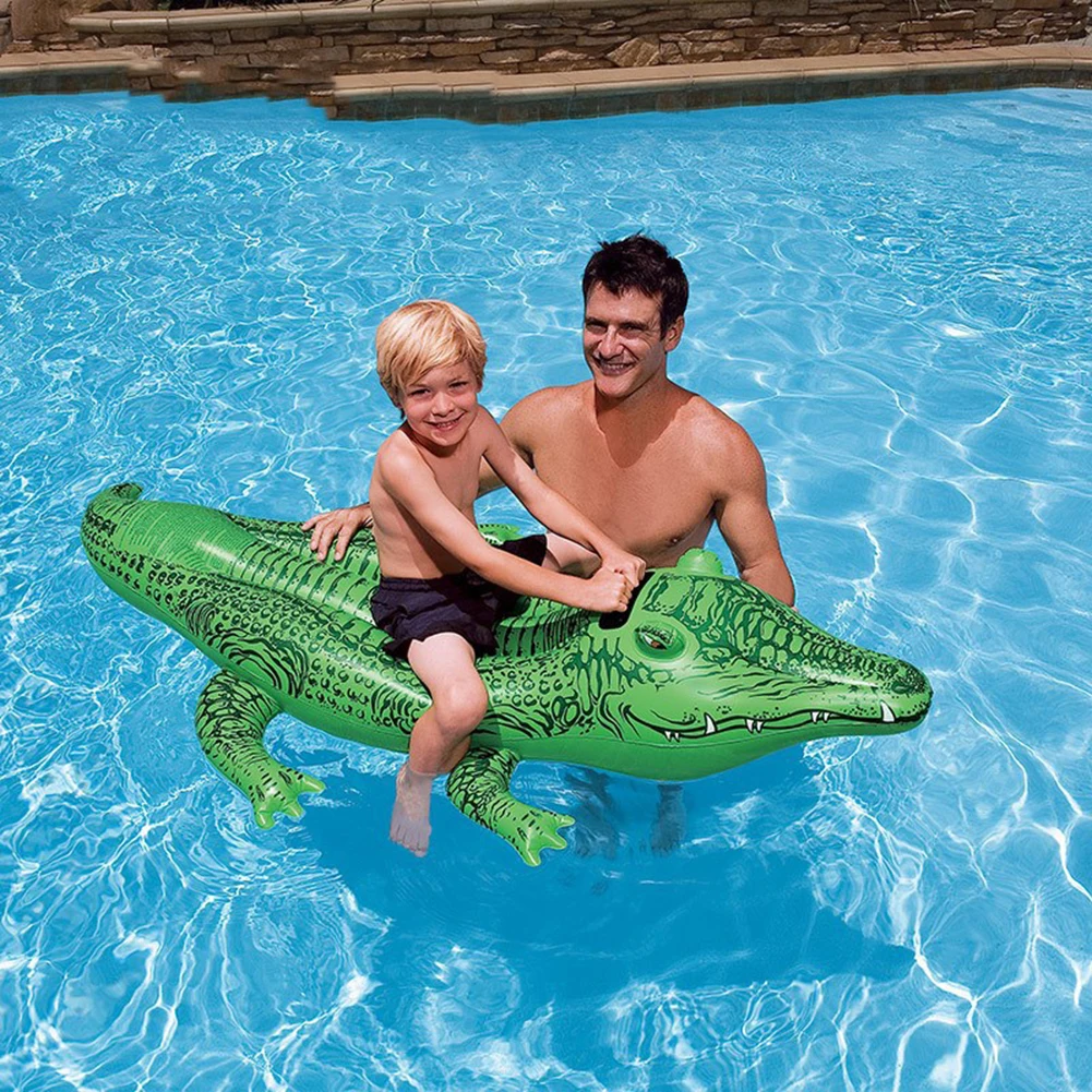 

Надувной крокодил, летнее плавающее сиденье, плавательный бассейн, катание, ПВХ крокодил, плавающий водный ряд, Детская водная игрушка для п...