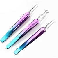 hot sale stainless steel acne clip needle remover facial blackhead cleaner tool skin care