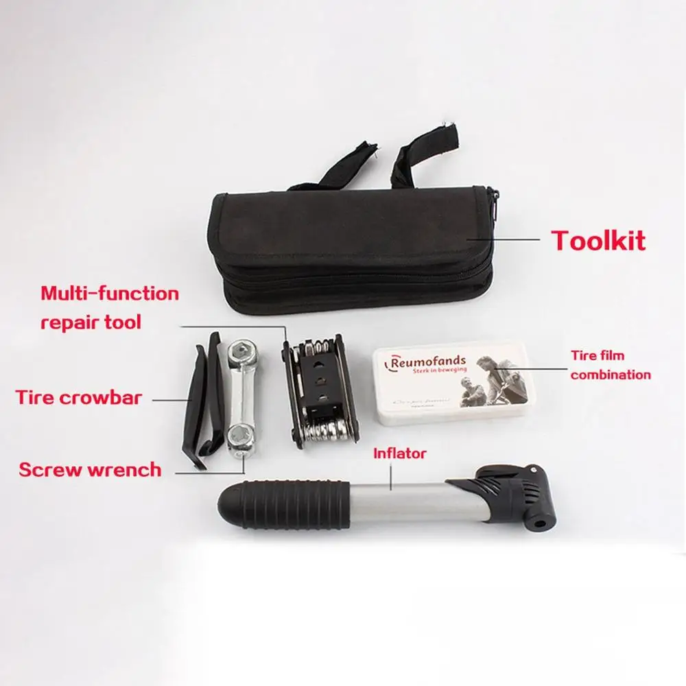

Bicycle Repair Kit Tyre Pump Repair Wrench Set Mountain Bike Combination Tool Hardware Galvanized Pump
