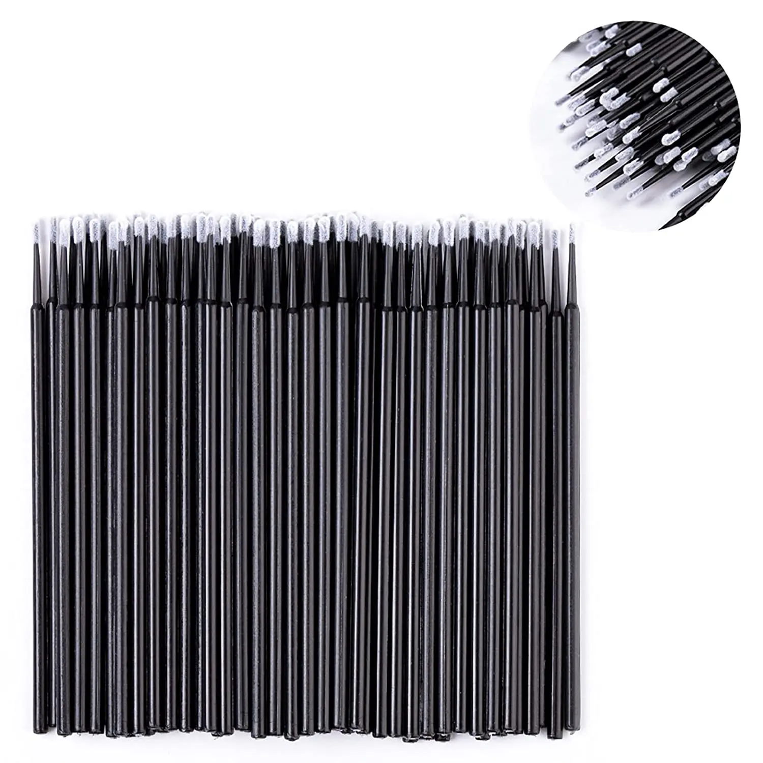 

1000pcs Plastic Micro Brush Disposable High Quality Makeup Eyelash Cleaning Micro Eyelash Cotton Swab