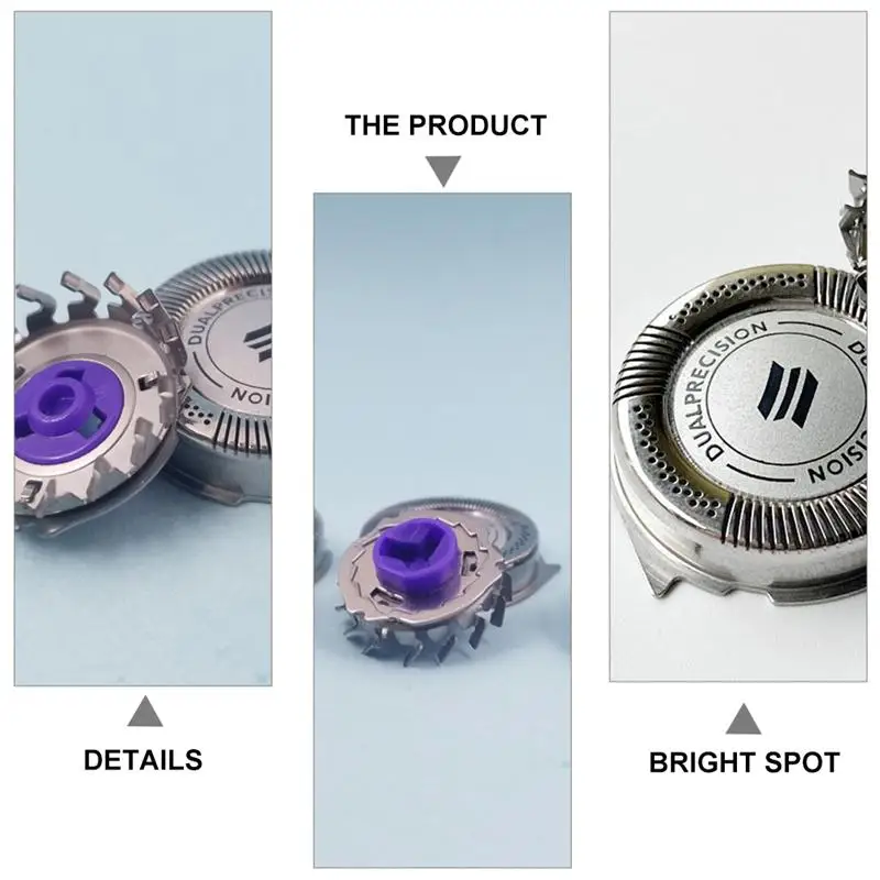 

2pcs Helpful Practical Durable Electric Shaver Head Razor Supplies Double Layer Shaver Head Razor Accessories