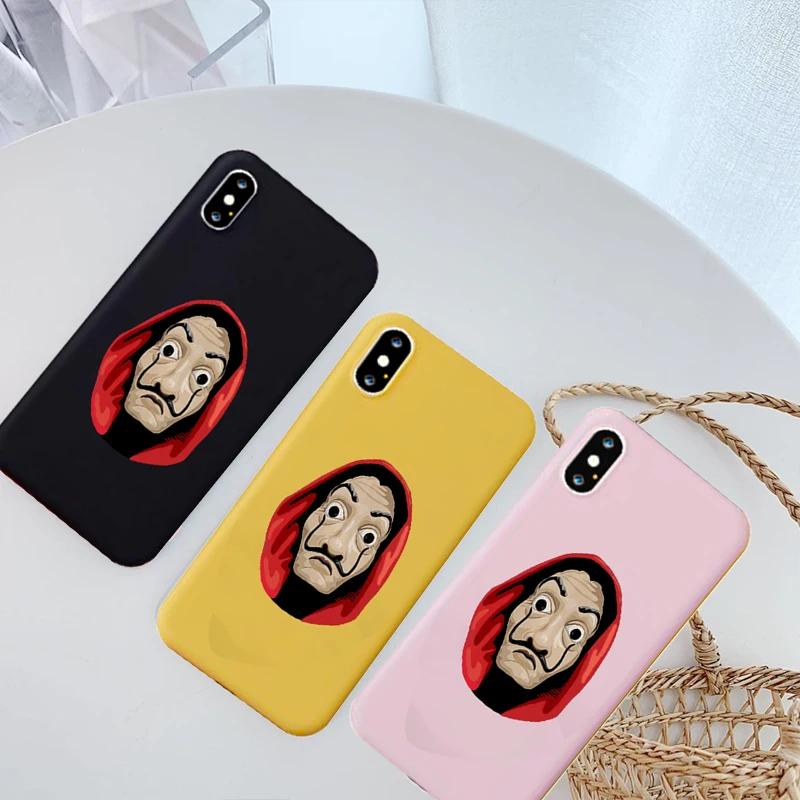 Jamular Испания ТВ La Casa de papel Чехол для мобильного телефона iPhone XS MAX 6 Plus 6S плюс 7 8 X XR 11
