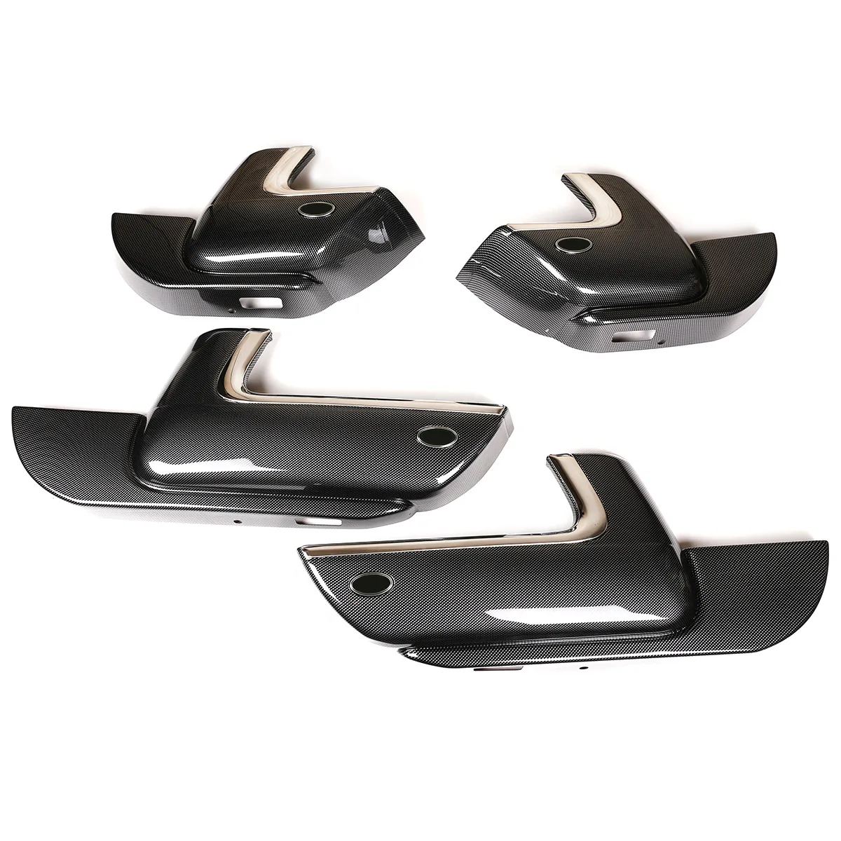 

Автомобильная Дверная панель из углеродного волокна, 4 шт., защита от ударов, защита от грязи, Накладка для Land Rover Range Rover Sport 2014-2021аксессуары