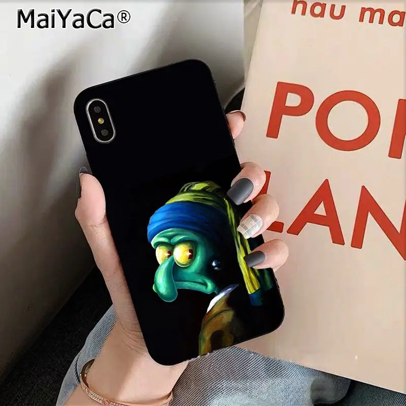 A5 MaiYaCa милый мультфильм кальмарные щупальца ТПУ силиконовый чехол для телефона Apple iphone 11 pro 8 7 66S Plus X XS MAX 5s SE XR - Цвет: A5