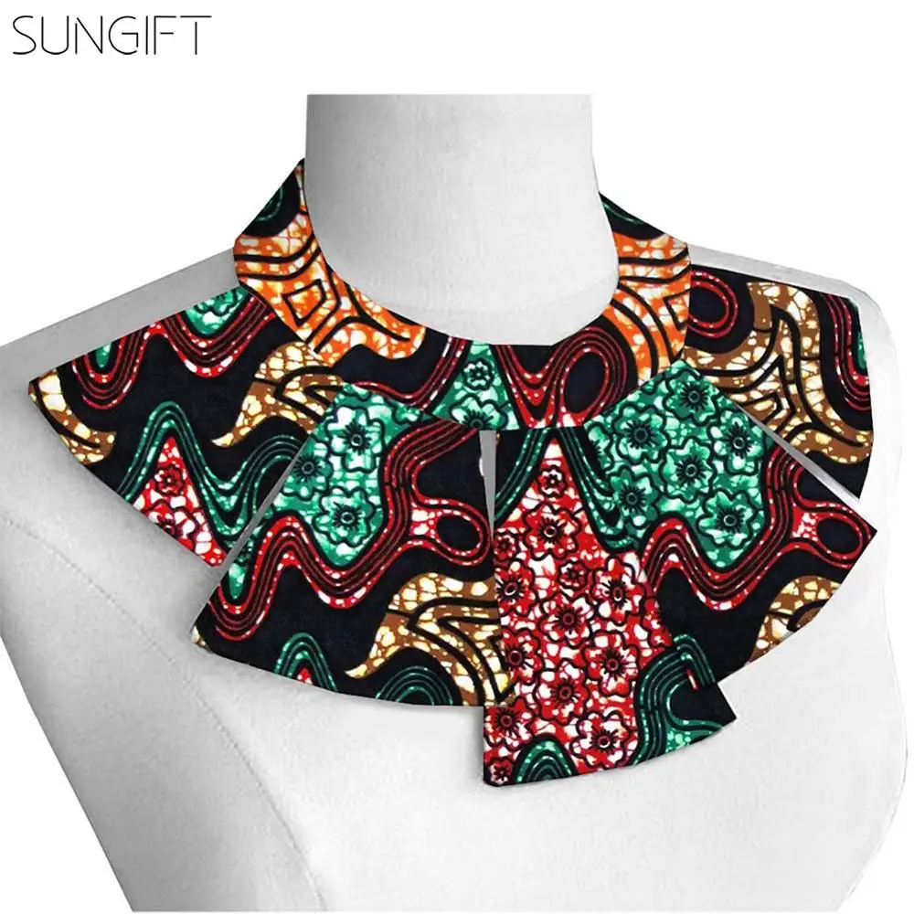 SUNGIFT Дашики женские африканские Анкара печати ожерелье хлопок ткань аборигена