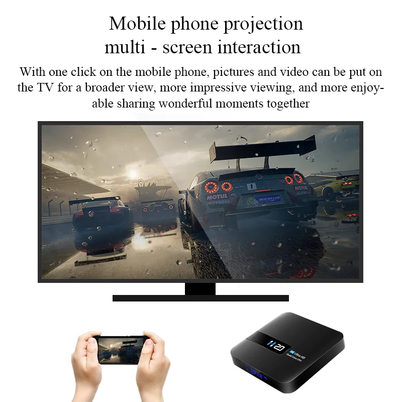 Smart TV Box Android 10 4K WiFi 2 Гб 16 Поддержка IP Franch/Spain/Israel/italia/europa/poland Netflix медиаплеер