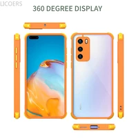 clear case for huawei p40 litee mate 40 30 nova 7 honor x10 y7p p smart 2021 lens scratch shockproof protective cover funda capa