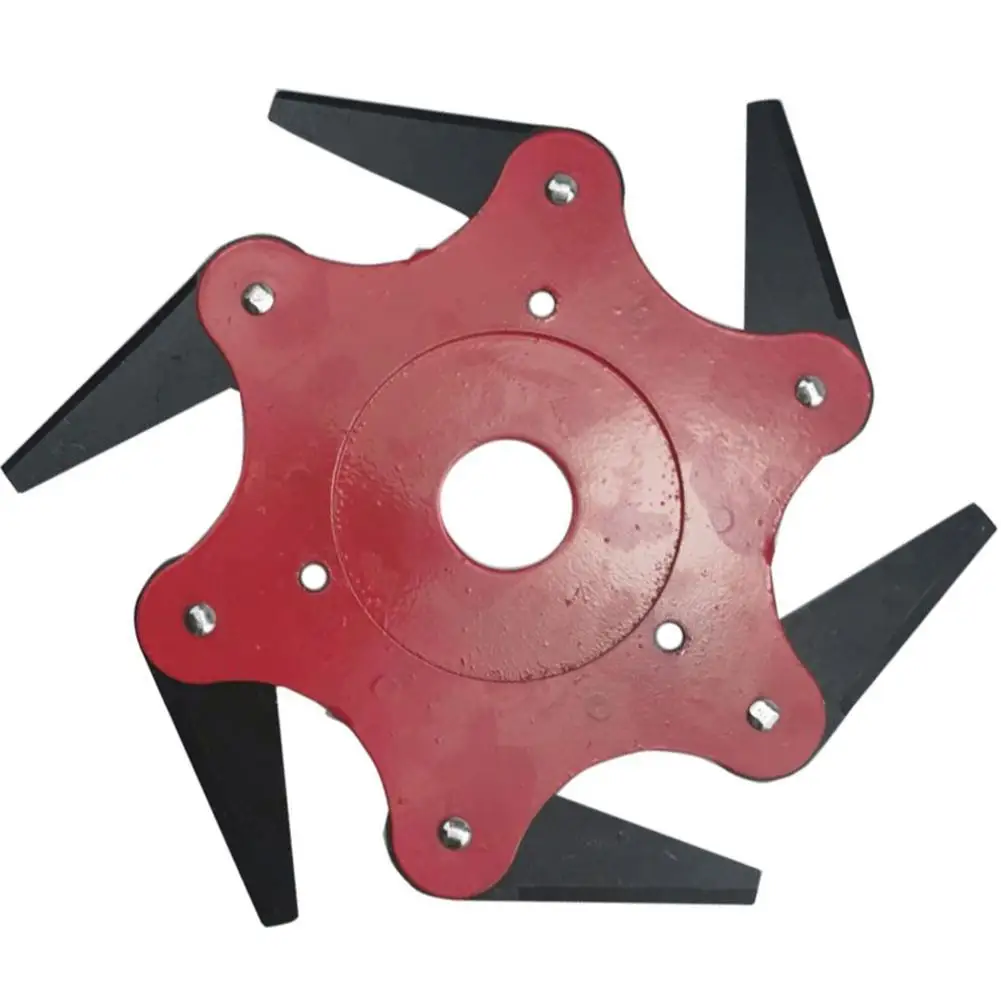 

1 Pc 6 Blades Trimmer Razor Mower Replacement Part For Garden Grass Cutting Trimmer Part Lawn Mower Part Garden Tool