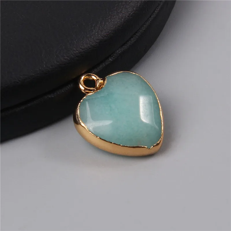 2 шт. натуральный камень тигровый глаз аметистами кулон сердце Форма