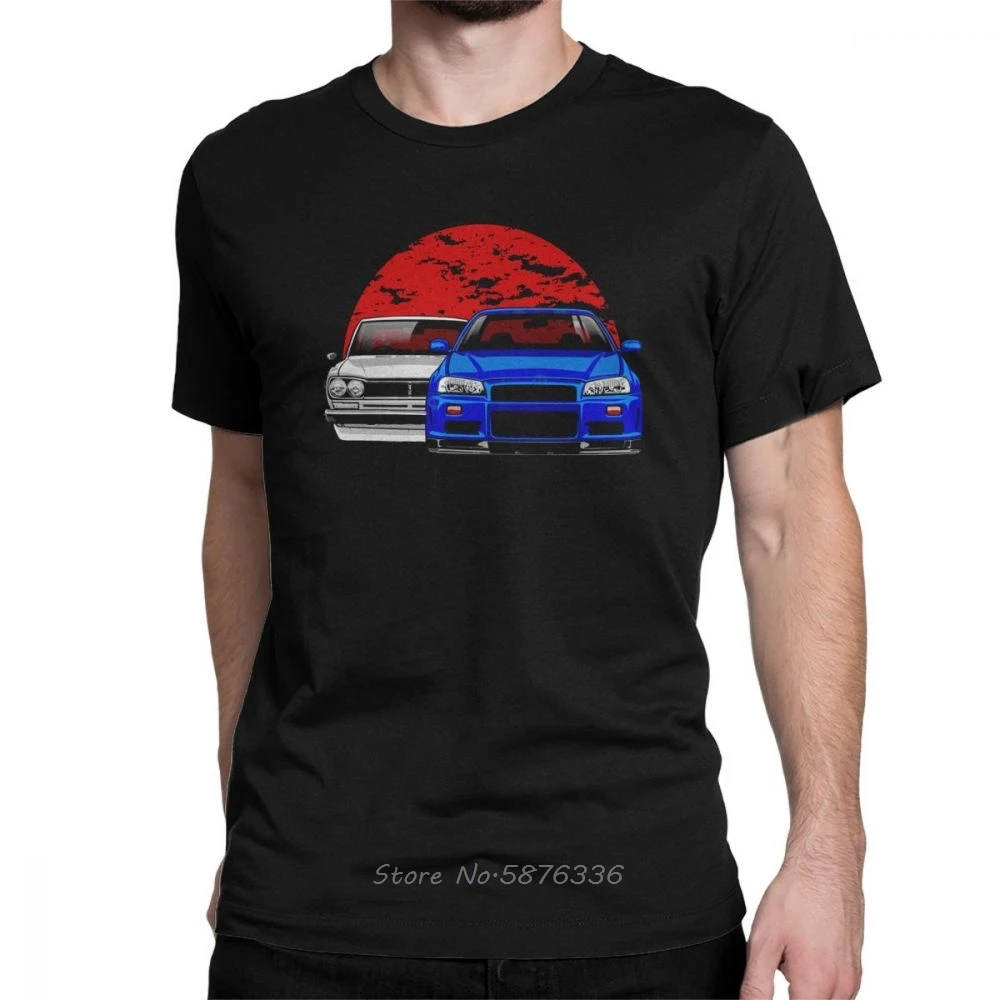 Футболка Skyline R34 мужская с рисунком в японском стиле | Мужская одежда