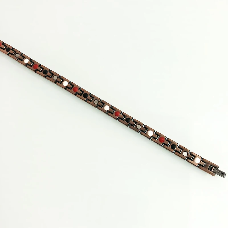 

Soild Copper Bracelet for Men Health Magnetic Wristband Female Jewelry Metal Hand Chain Male Armbanden Women's Wrist Accessories