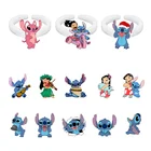 Новое кольцо из мультфильма Disney, регулируемое кольцо с эпоксидной смолой для маленькой девочки, Лило и космическое существо, аксессуары для вечеринок