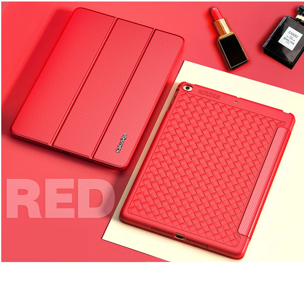 Coolaxy чехол для IPad, мягкий силиконовый чехол для IPad, чехол-карандаш, трехслойная подставка, умный чехол для Apple IPad, чехол 9,7