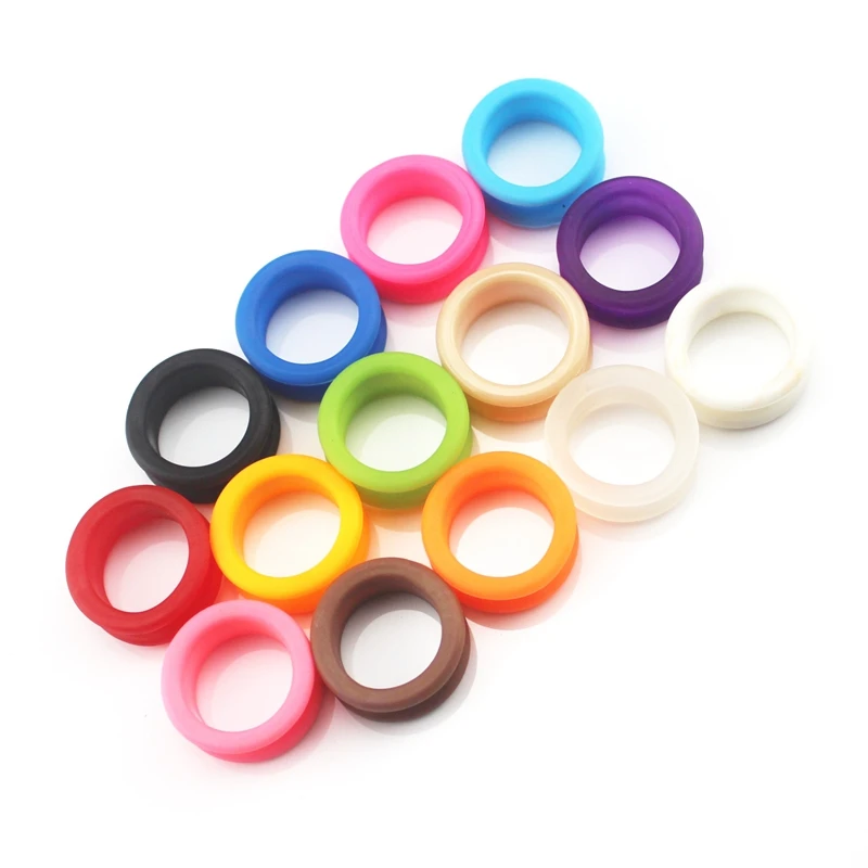 

50Pcs Silicone Finger Rings for Any Scissors Inserts Haircutting Styling Tools Accessories Mix Colors