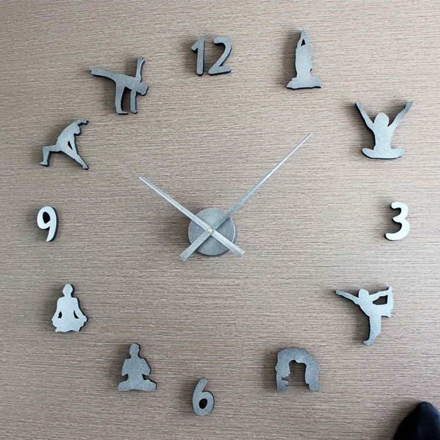 DIY настенные часы современный дизайн декоративный спальня металлические 3D