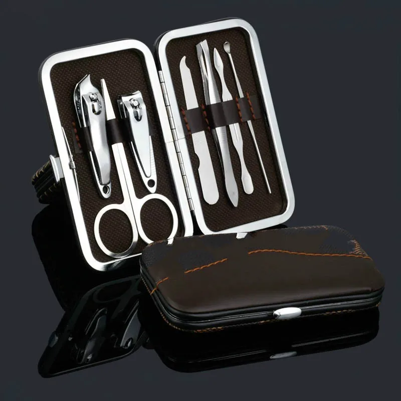 7 шт./компл. набор многофункциональных кусачек для ногтей из нержавеющей стали