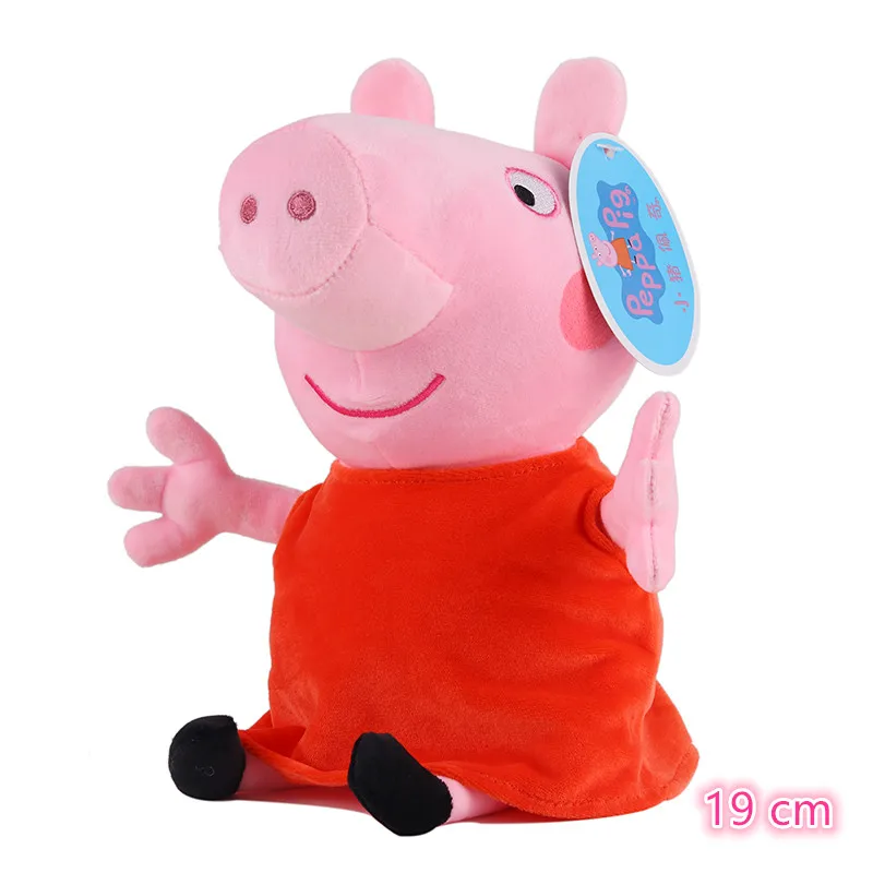 Новинка Свинка Пеппа маленькая девочка 19 см плюшевая игрушка кукла из