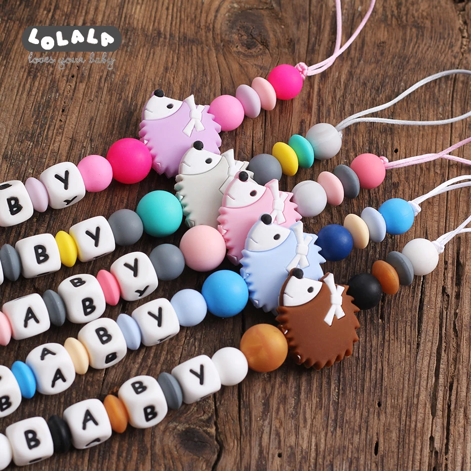 Персонализированный именной детская пустышка на цепочке с прищепкой застёжка