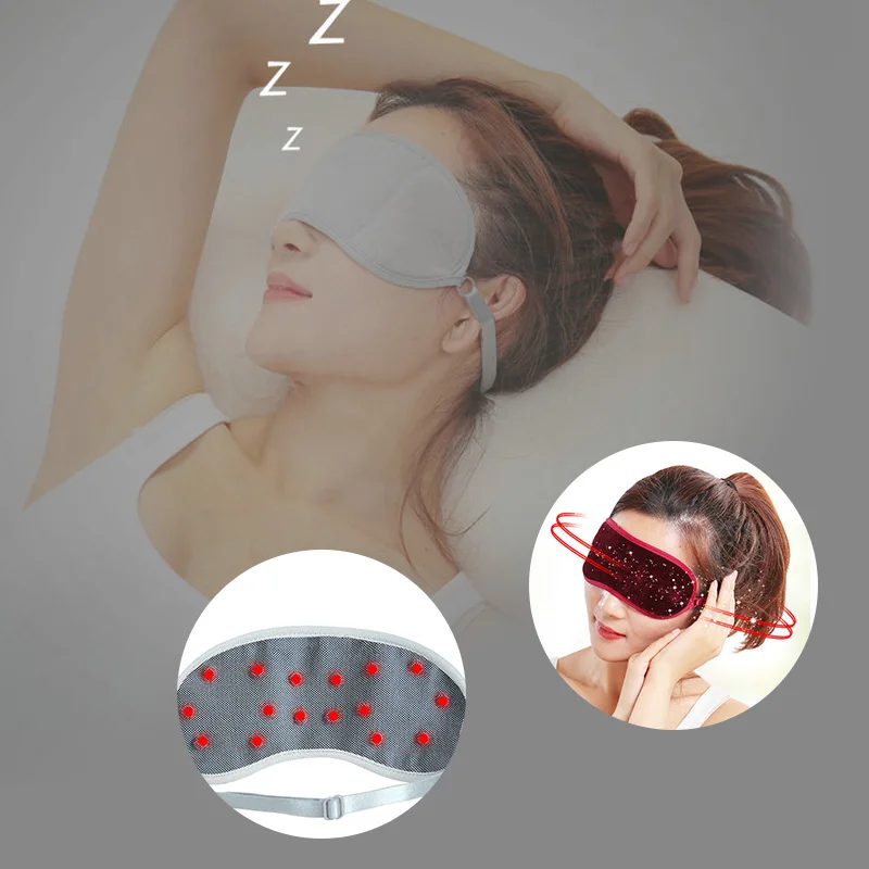 Маска для сна на активном магните Черная мягкая маска с мягкой подкладкой 1