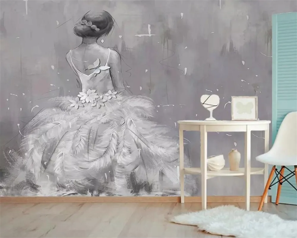 

Прямая поставка пользовательские обои фото фрески ретро свадебное платье одежда магазин фон стены Papel де Parede 3d обои