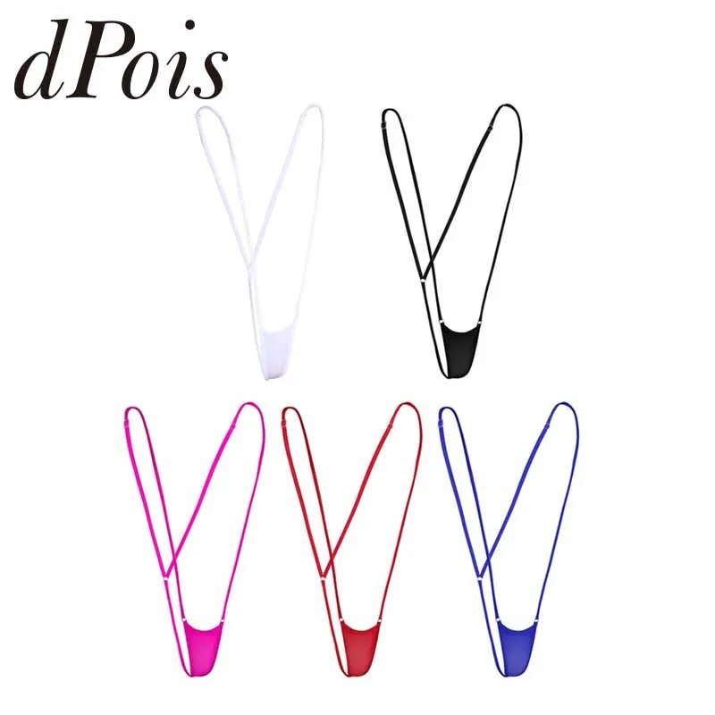 Сексуальное женское цельное нижнее белье полупрозрачное регулируемое на