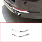 2 предмета ABS яркое серебро для BMW X5 F15 2014-2016 лампа заднего противотуманного фонаря накладка Стикеры автомобильные аксессуары