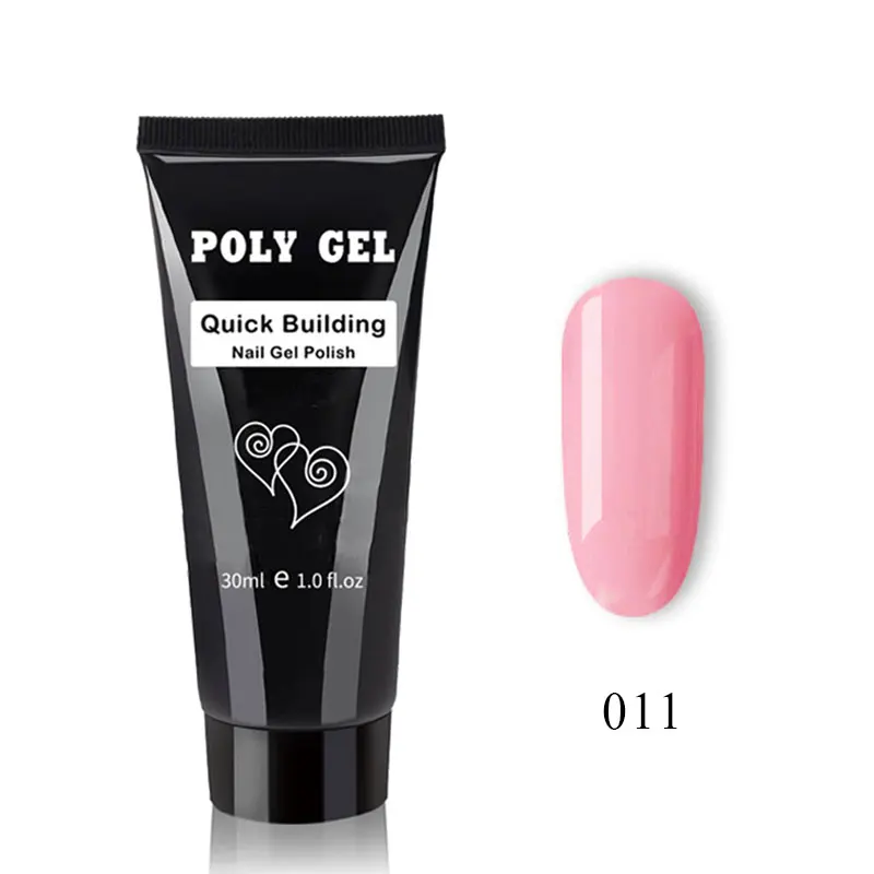 Beateal Poly gel Finger Extension Crystal Jelly Gel Nail Art Camouflage Hard Acrylic Builder Pink Transparent Poligel | Красота и
