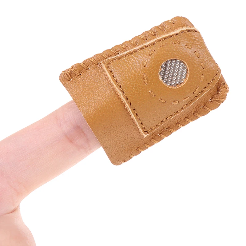 Мягкая Искусственная овчина рукоделие кожа монета наперсток стежка ручная