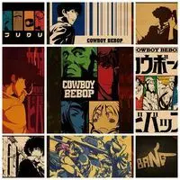 Ковбойские постеры ковбойские CowboyBebop с шипами художественная анимация крафтовые